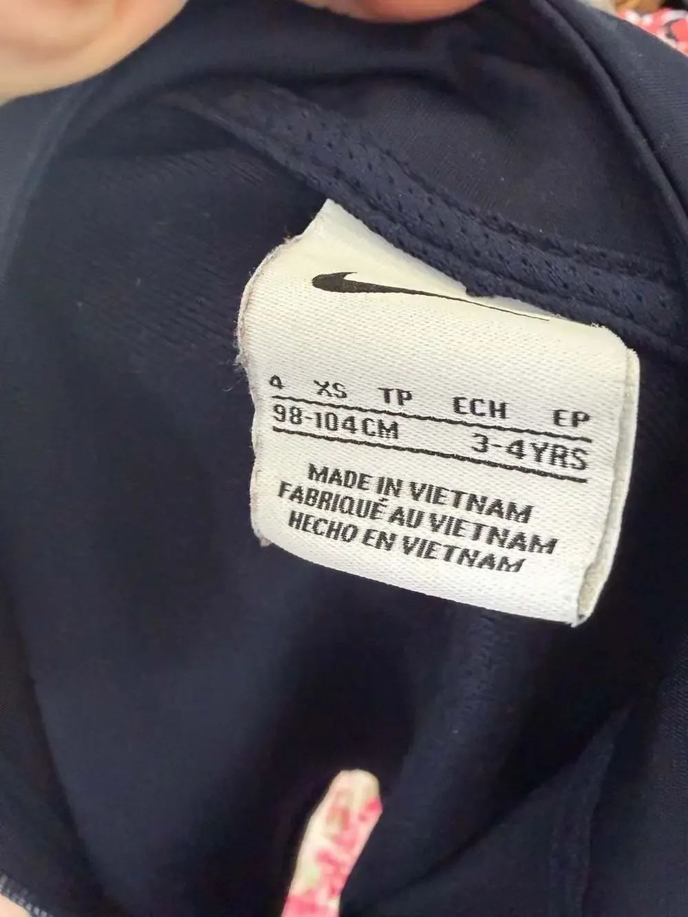 Nike Girls Navy Full-Zip Track Jacket Size XS (3-4 Years)